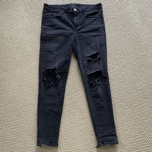 American Eagle ripped black jeans
